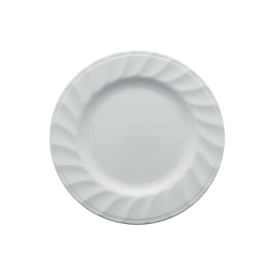 Piatto Piano in Melamina Bianca 16,5 cm 20 Pezzi