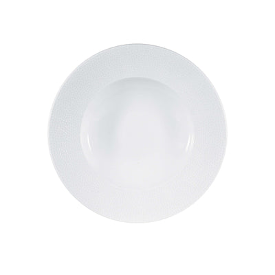Churchill Isla Coppa con Falda Pasta Bowl Ceramica Bianca 24 cm 12 Pezzi