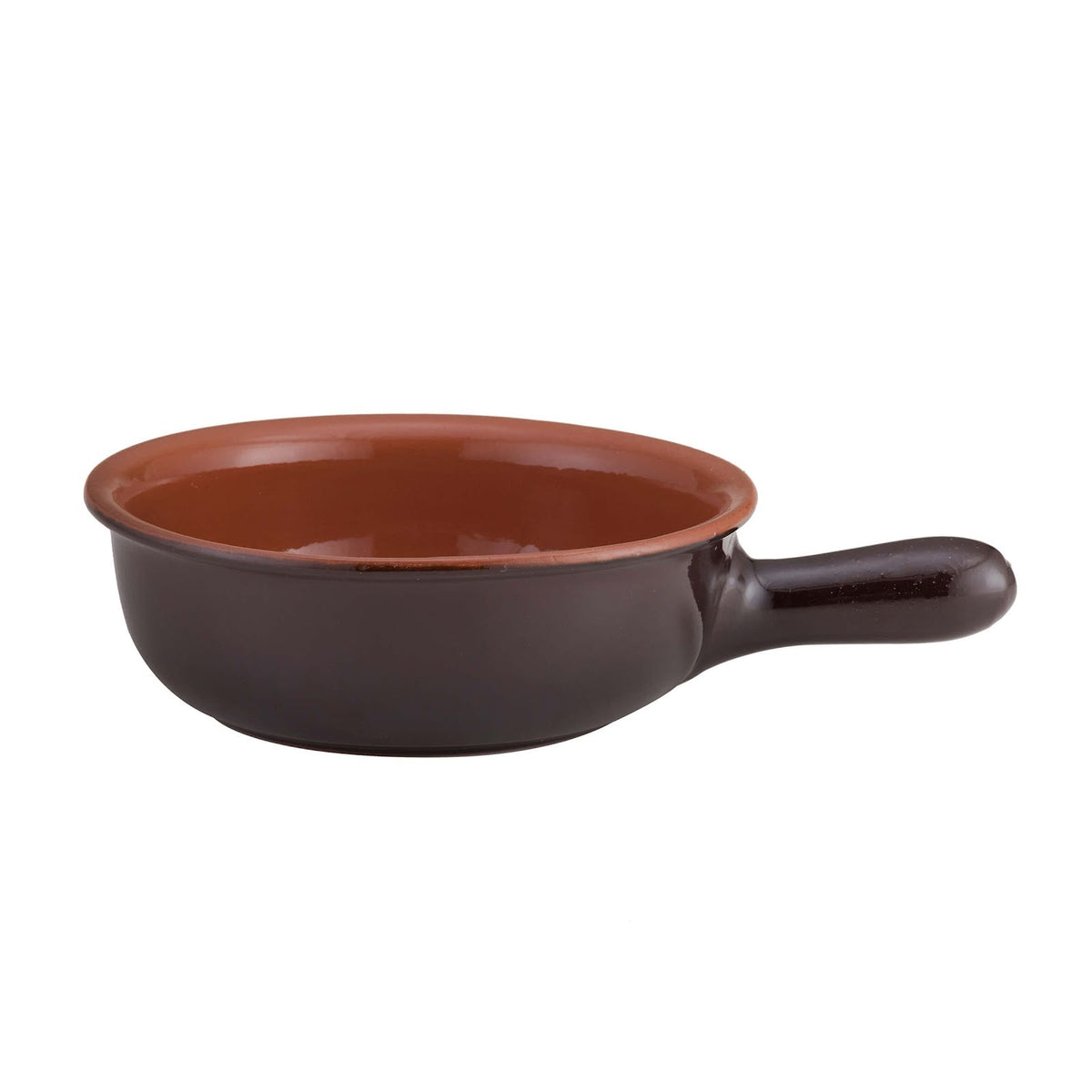 Casseruola 1 Manico in Coccio da Fuoco Ø 18 cm H 5,8 cm