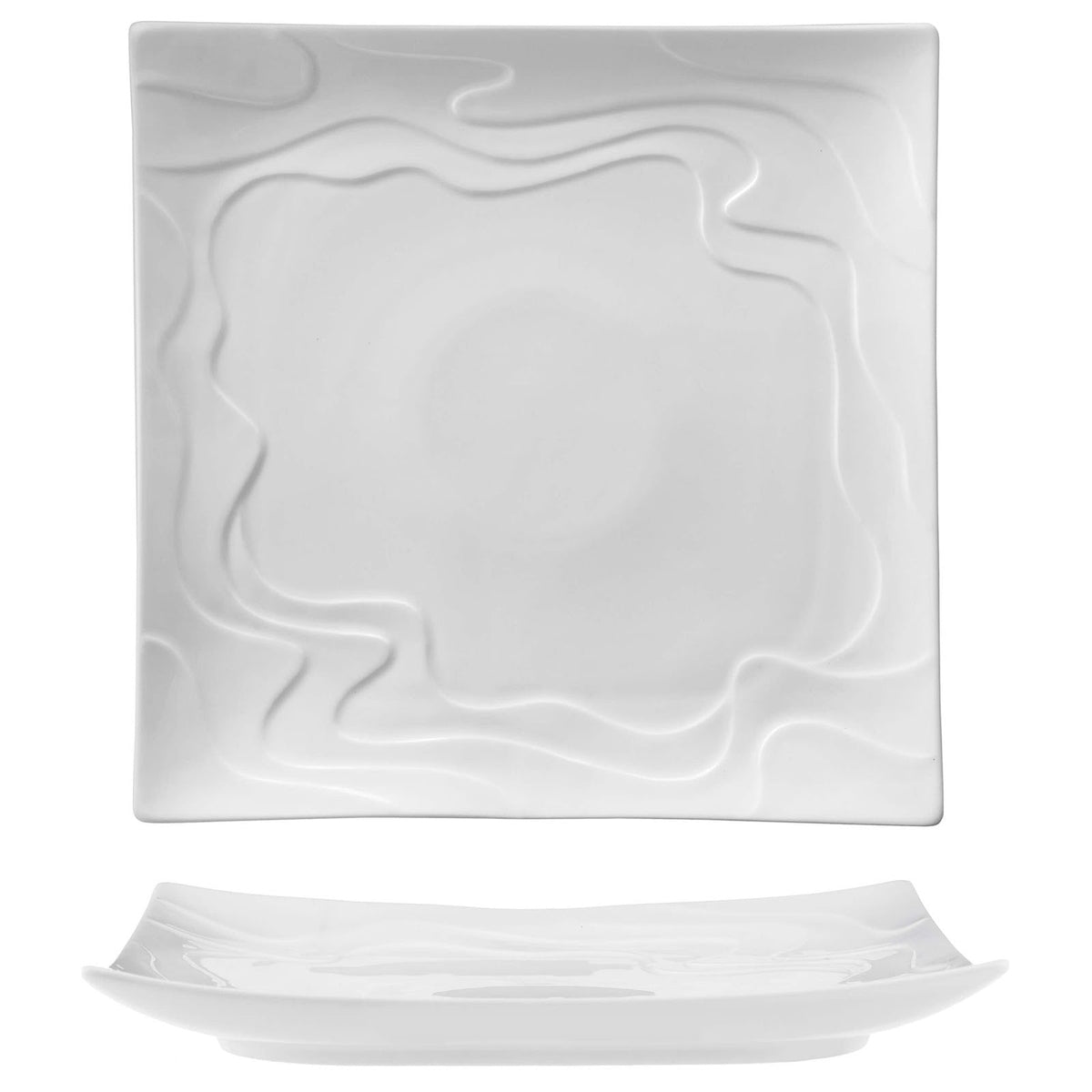 Wave Piatto Quadrato 30,8x30,8 cm 3 Pezzi