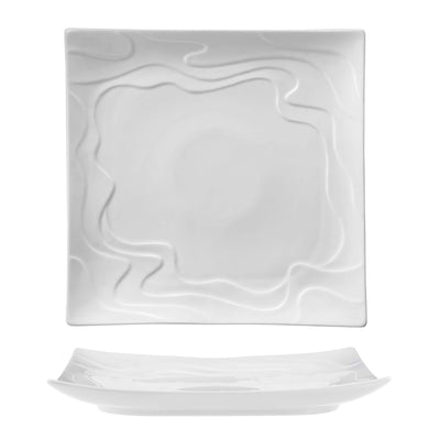 Wave Piatto Quadrato 27,5x27,5 cm 4 Pezzi