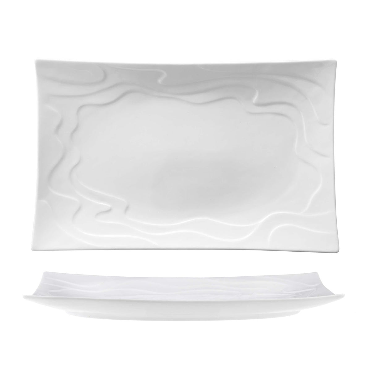 Wave Piatto Rettangolare 30,5x19 cm 6 Pezzi