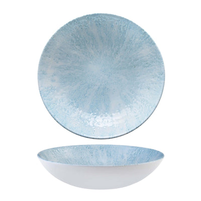 Churchill Studio Prints Stone Aquamarine Piatto Fondo in Ceramica Ø 24,8 cm 12 Pezzi