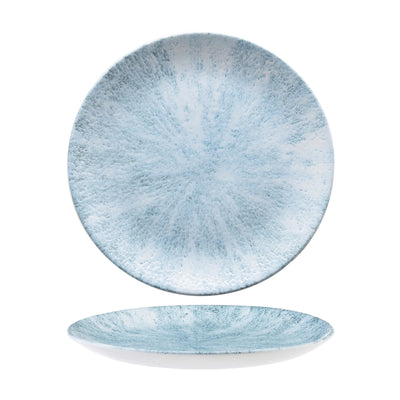 Churchill Studio Prints Stone Aquamarine Piatto Piano in Ceramica Ø 26 cm 12 Pezzi
