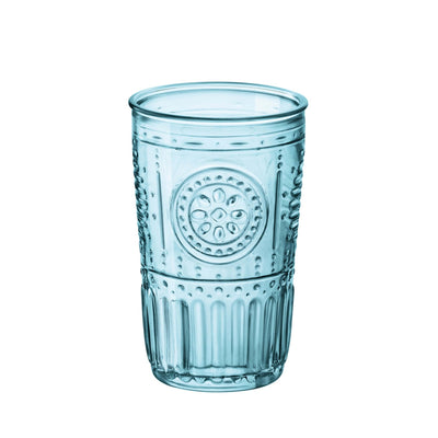 Bormioli Rocco Romantic Candy Blu Bicchiere Cooler 47 cl 4 Pezzi