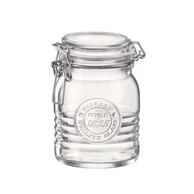 Bormioli Rocco Officina 1825 Barattolo con Coperchio Ermetico 50 cl 6 Pezzi