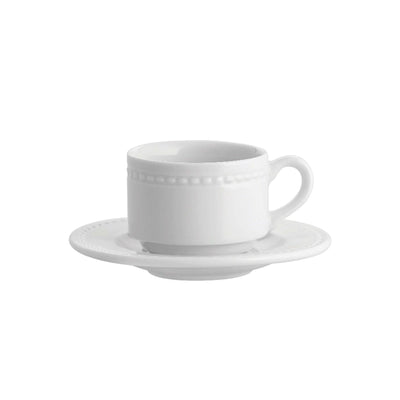 Vista Alegre Perla Piattino per Tazza Tè e Colazione Ø 15,2 cm 12 Pezzi