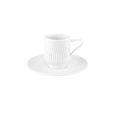 Vista Alegre Utopia Tazza Caffè Impilabile con Piattino 9,4 cl 6 Pezzi