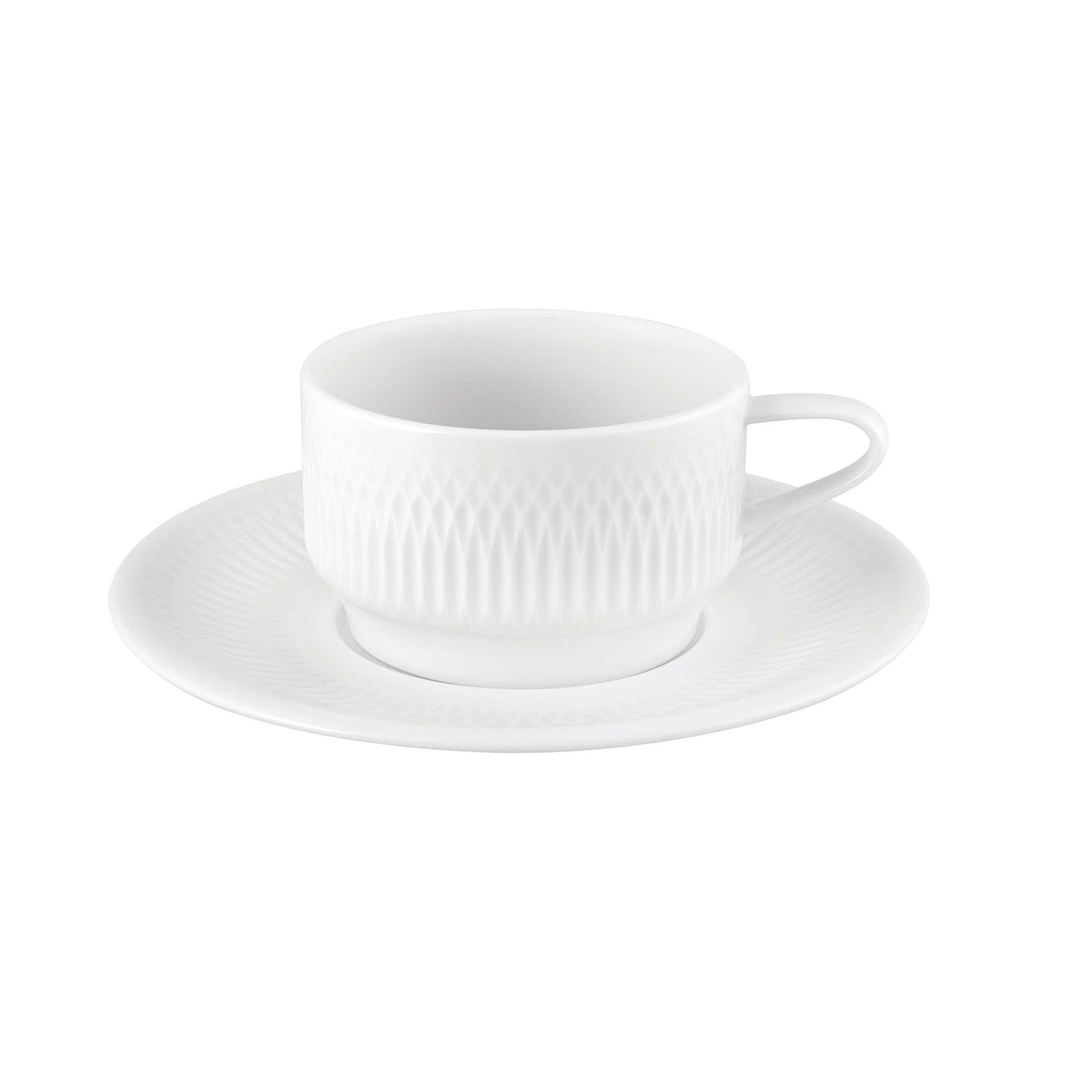 Vista Alegre Utopia Tazza Tè Impilabile con Piattino 22 cl 6 Pezzi