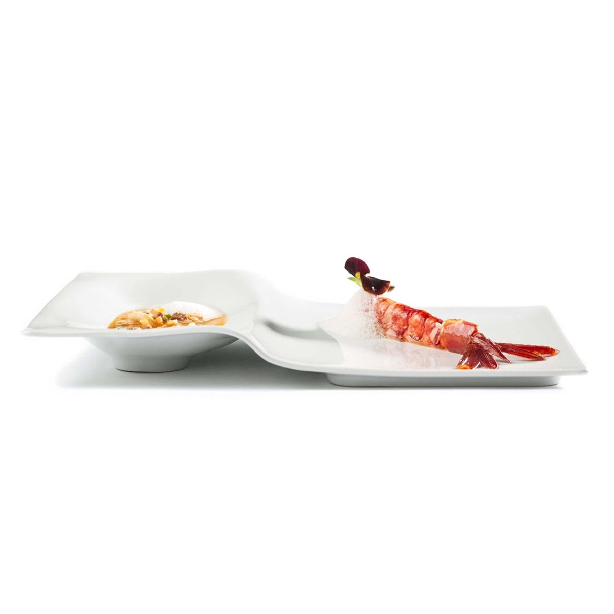Vista Alegre Chef's Collection Step Vassoio Rettangolare con Inserto 32,6x23 cm 2 Pezzi