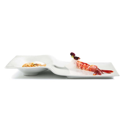 Vista Alegre Chef's Collection Step Vassoio Rettangolare con Inserto 32,6x23 cm 2 Pezzi