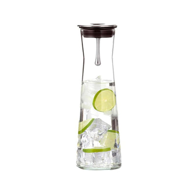Caraffa in Vetro Borosilicato con Tappo Versatore 1,1 Litri