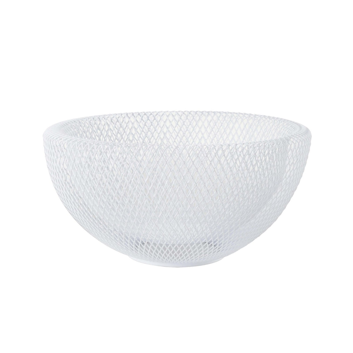 Cestino in Filo Doppio Bianco Ø 24,5 cm