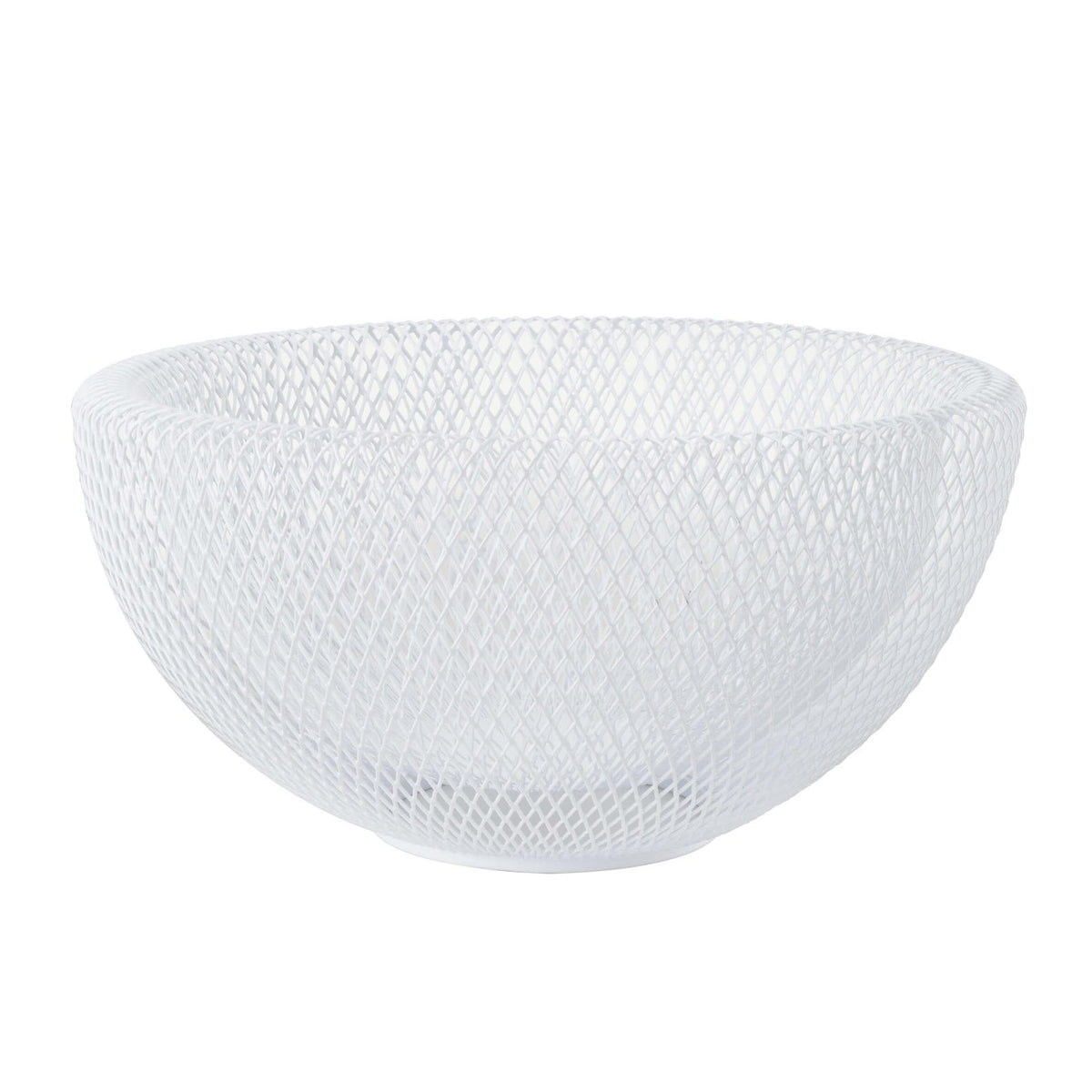 Cestino in Filo Doppio Bianco Ø 29,5 cm H 15