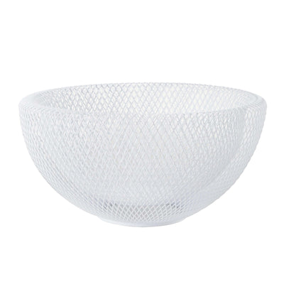 Cestino in Filo Doppio Bianco Ø 29,5 cm H 15