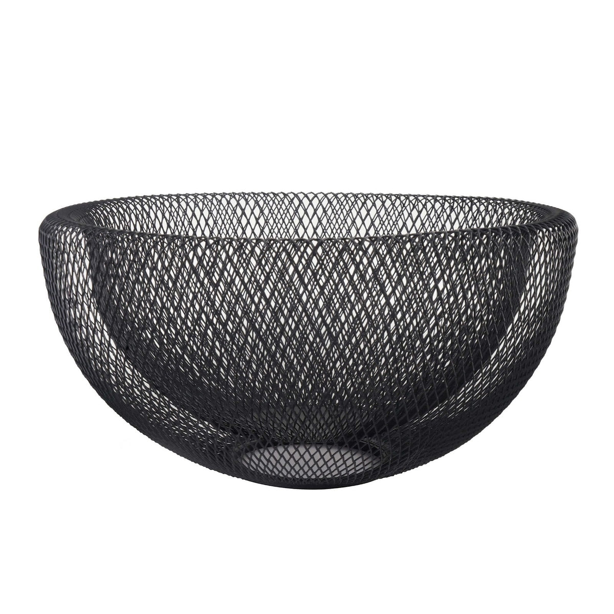 Cestino in Filo Doppio Nero Ø 29,5 cm H 15