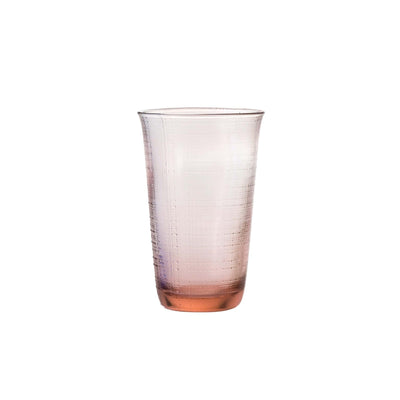 Denim Bicchiere Bibita in Vetro Colorato Rosa 38 cl Confezione 6 Pezzi