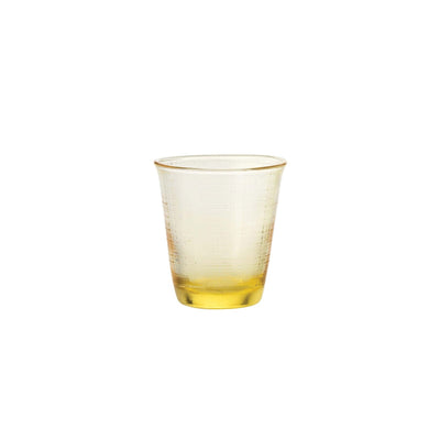 Denim Bicchiere Acqua in Vetro Colorato Giallo 27 cl Confezione 6 Pezzi