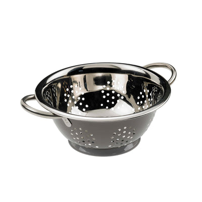 Cestino Scolapasta in Acciaio Inox Smaltato Tortora Diametro 18 cm