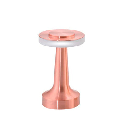 Lampada LED da Tavolo Disco Ricaricabile Touch Rame Luce Regolabile