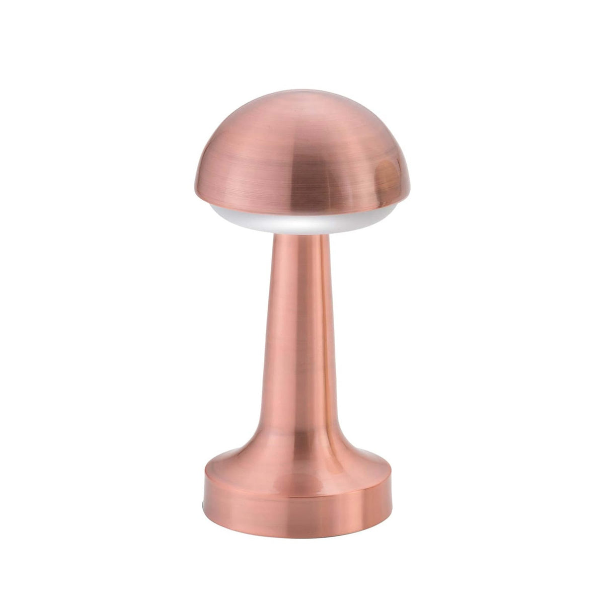 Lampada LED da Tavolo Semisfera Ricaricabile Touch Rame Luce Regolabile
