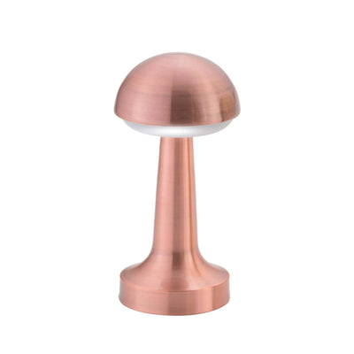 Lampada LED da Tavolo Semisfera Ricaricabile Touch Rame Luce Regolabile