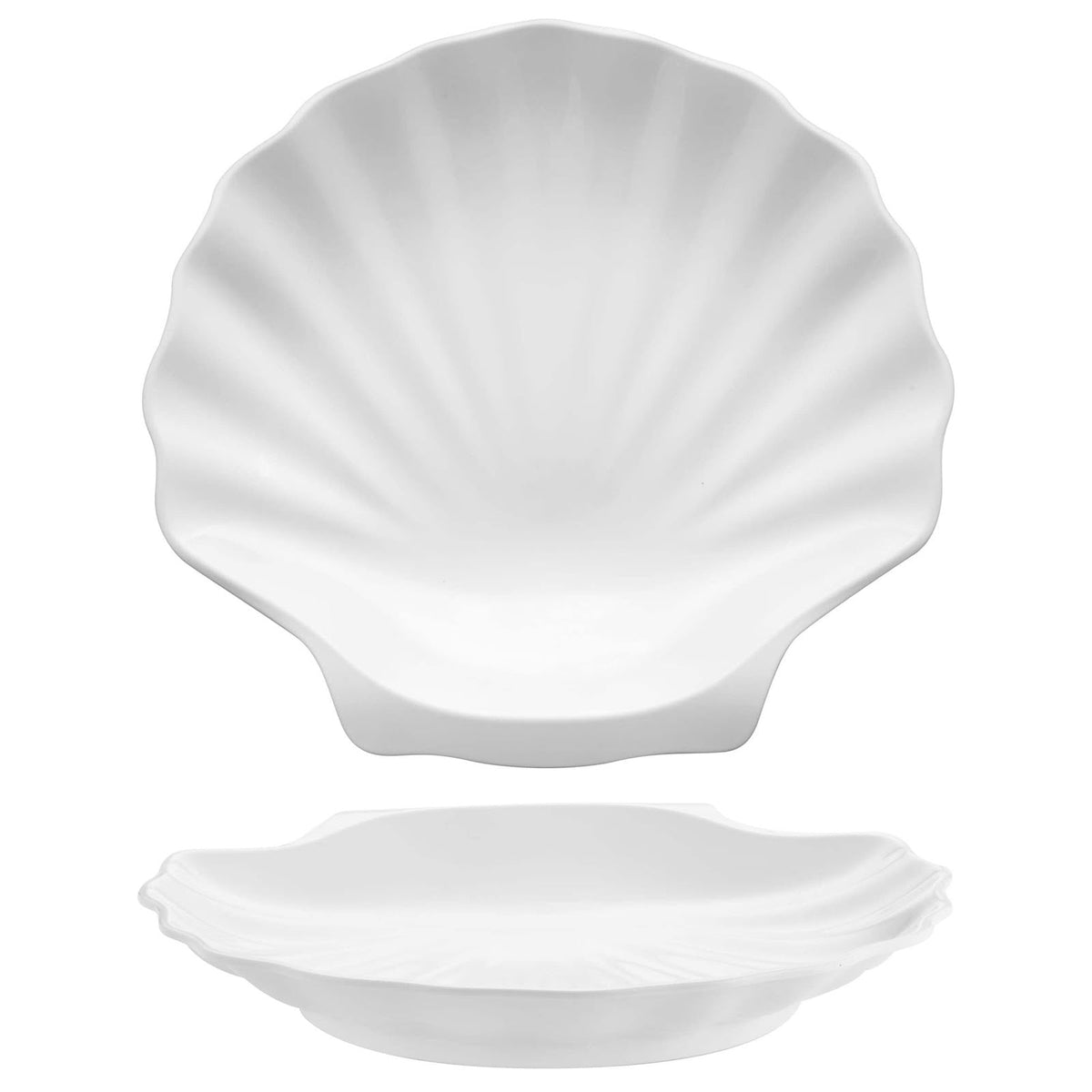 Coppa Conchiglia in Melamina Bianca 41x38,5 cm