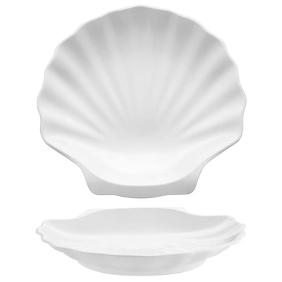 Coppa Conchiglia in Melamina Bianca 41x38,5 cm