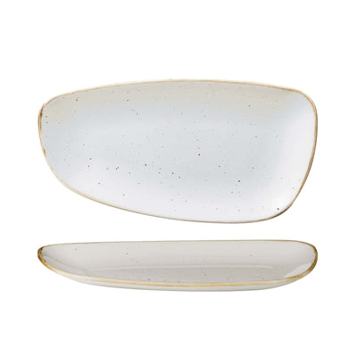 Churchill Stonecast Bianco Puntinato Vassoio Geo 30x15,5 cm 12 Pezzi