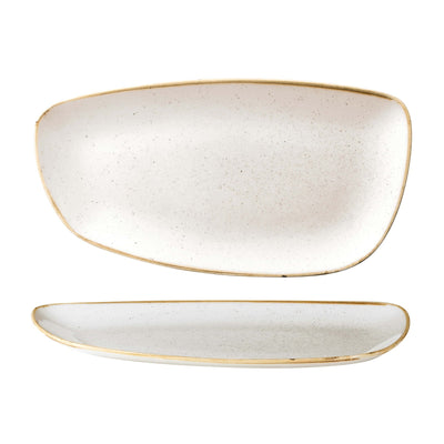 Churchill Stonecast Bianco Puntinato Vassoio Geo 35x18,5 cm 6 Pezzi