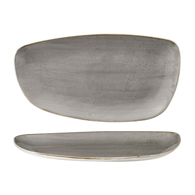 Churchill Stonecast Grigio Puntinato Vassoio Geo 35x18,5 cm 6 Pezzi