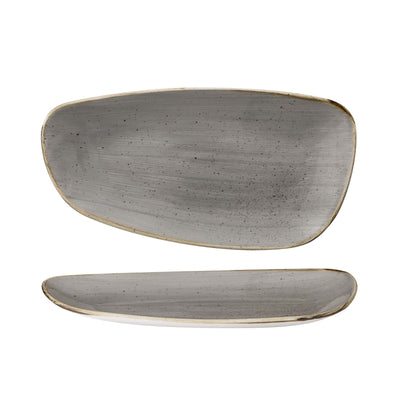 Churchill Stonecast Grigio Puntinato Vassoio Geo 30x15,5 cm 12 Pezzi