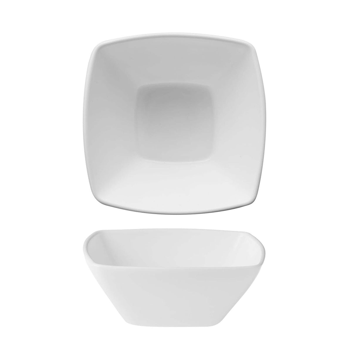 Bormioli Rocco Eclissi Bianco Coppetta Quadrata in Vetro 14x14 cm 12 Pezzi