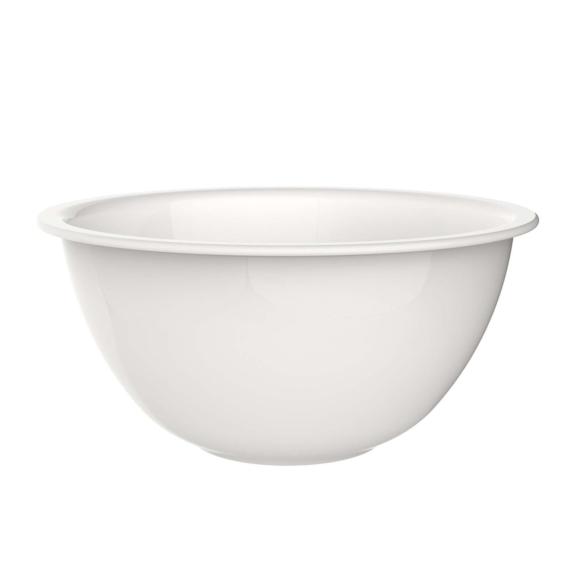Easy Insalatiera Coppa Impilabile in Vetro Bianco Temperato XL Ø 25,5 cm 3,1 L 3 Pezzi
