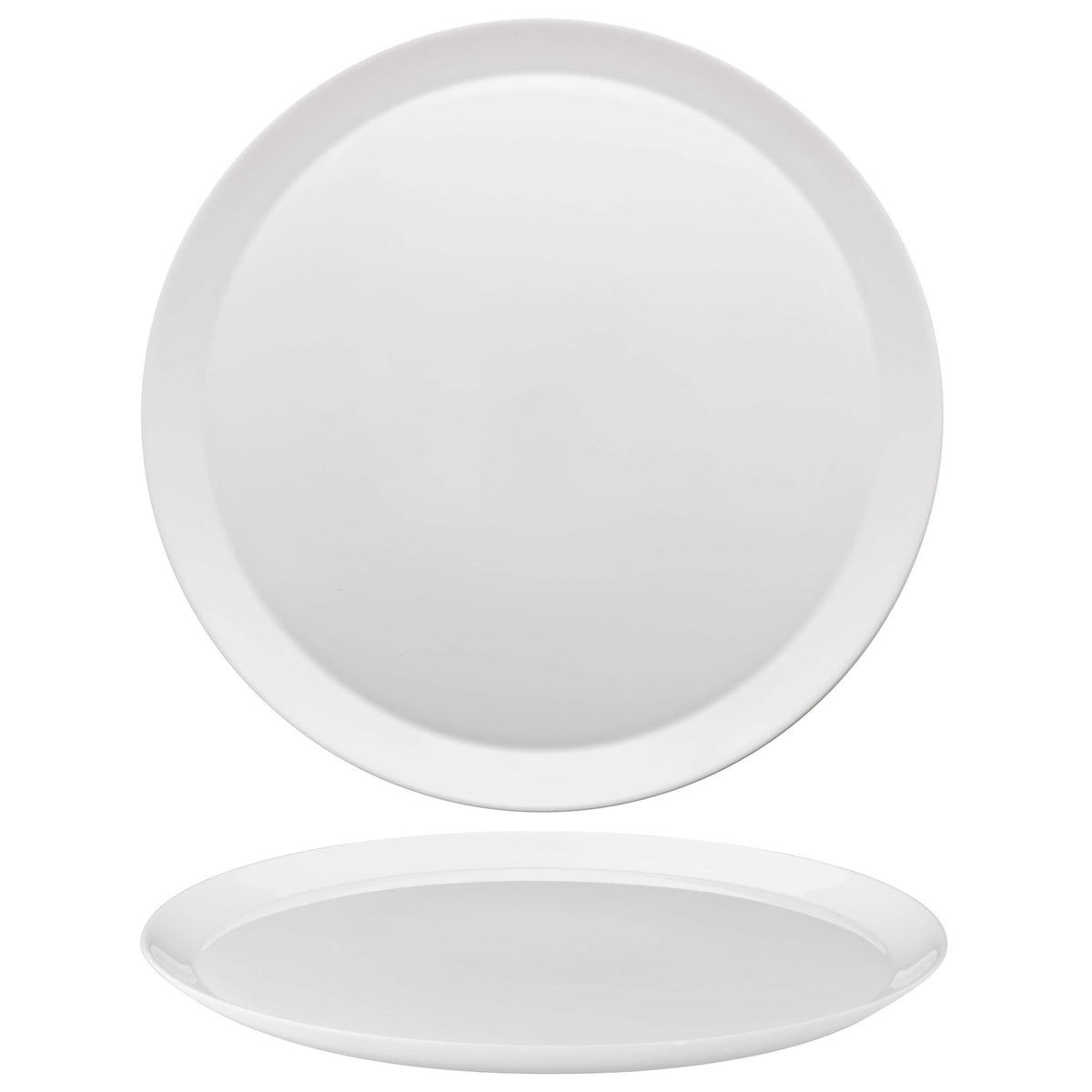 Grangusto Piatto Pizza in Vetro Bianco Ø 33,5 cm 6 Pezzi