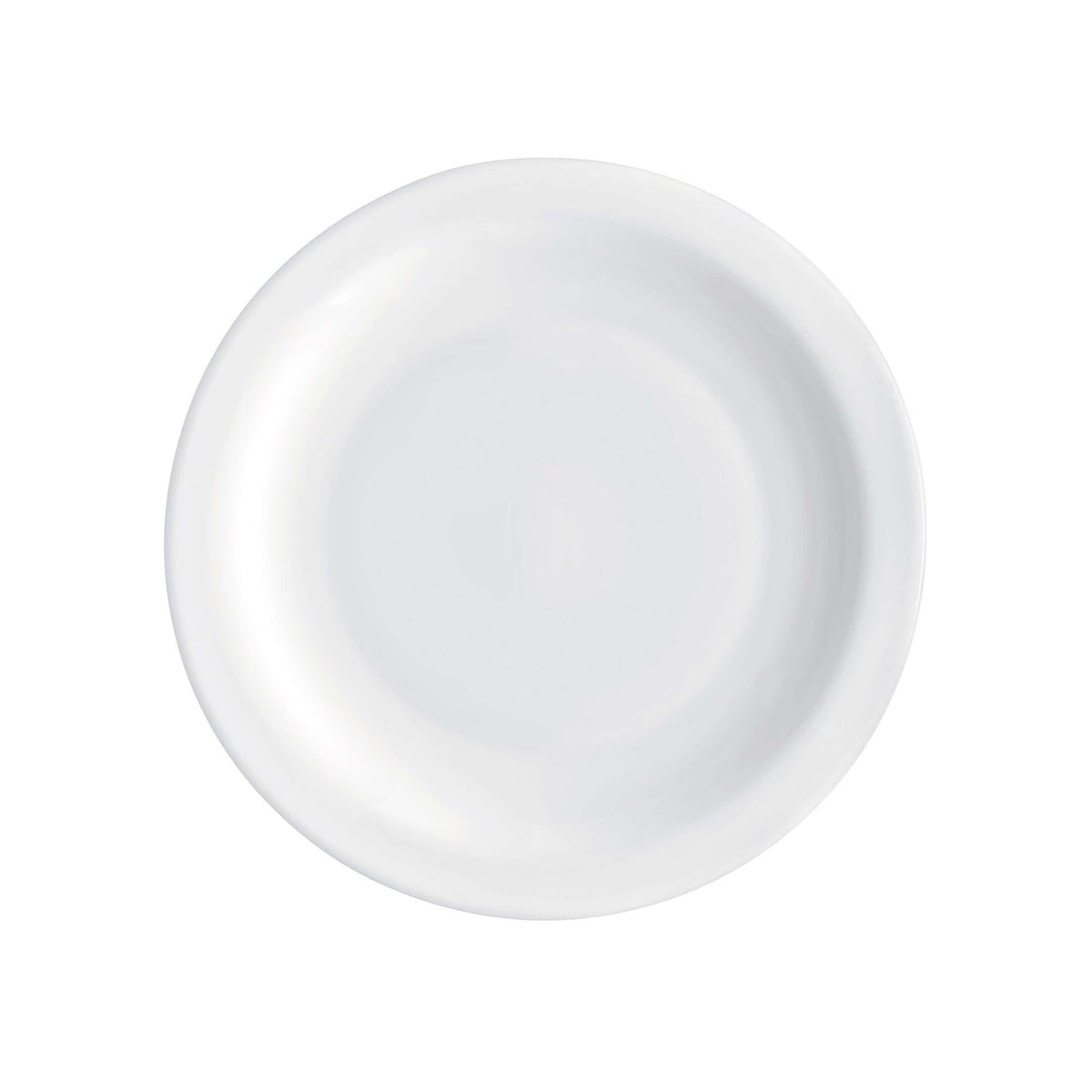Careware Sicura Piatto Piano in Vetro Bianco Ø 21 cm 6 Pezzi
