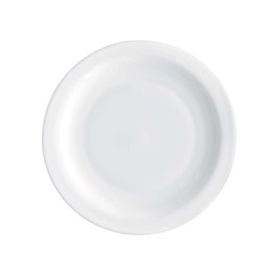 Careware Sicura Piatto Piano in Vetro Bianco Ø 21 cm 6 Pezzi