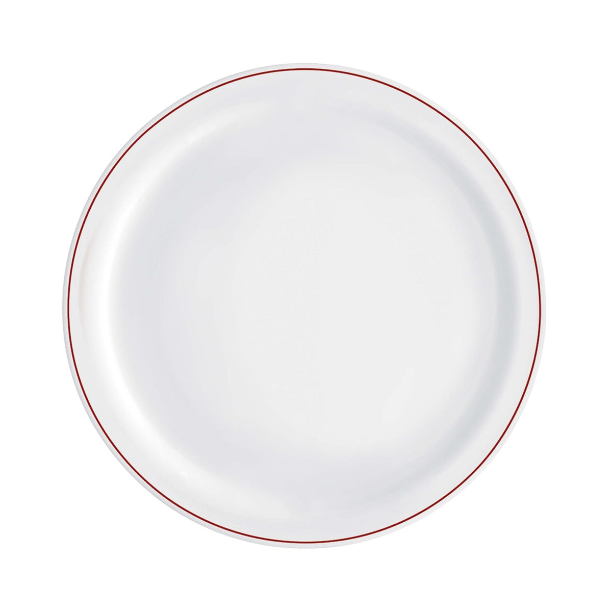 Careware Sicura Infinito Piatto Piano Vetro Decorato Rosso Ø 25,5 cm 6 Pezzi