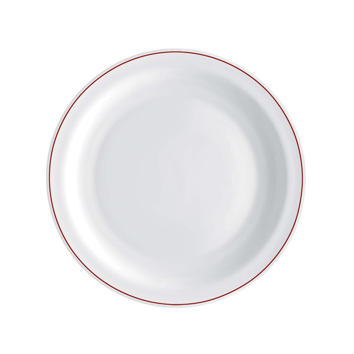 Careware Sicura Infinito Piatto Piano Vetro Decorato Rosso Ø 23,5 cm 6 Pezzi