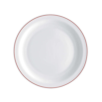 Careware Sicura Infinito Piatto Piano Vetro Decorato Rosso Ø 23,5 cm 6 Pezzi