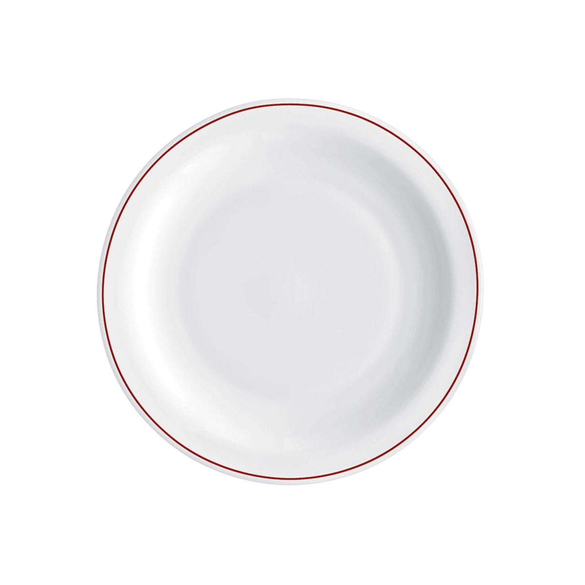 Careware Sicura Infinito Piatto Frutta Vetro Decorato Rosso Ø 19,5 cm 6 Pezzi