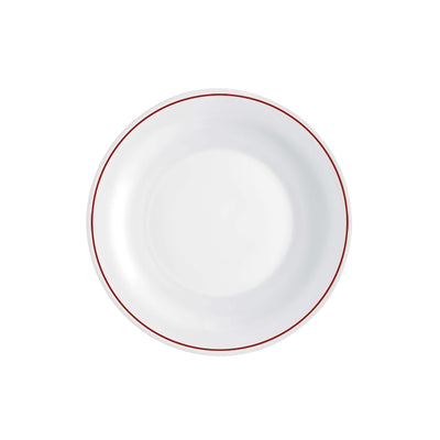 Careware Sicura Infinito Piatto Pane Vetro Decorato Rosso Ø 15,5 cm 6 Pezzi