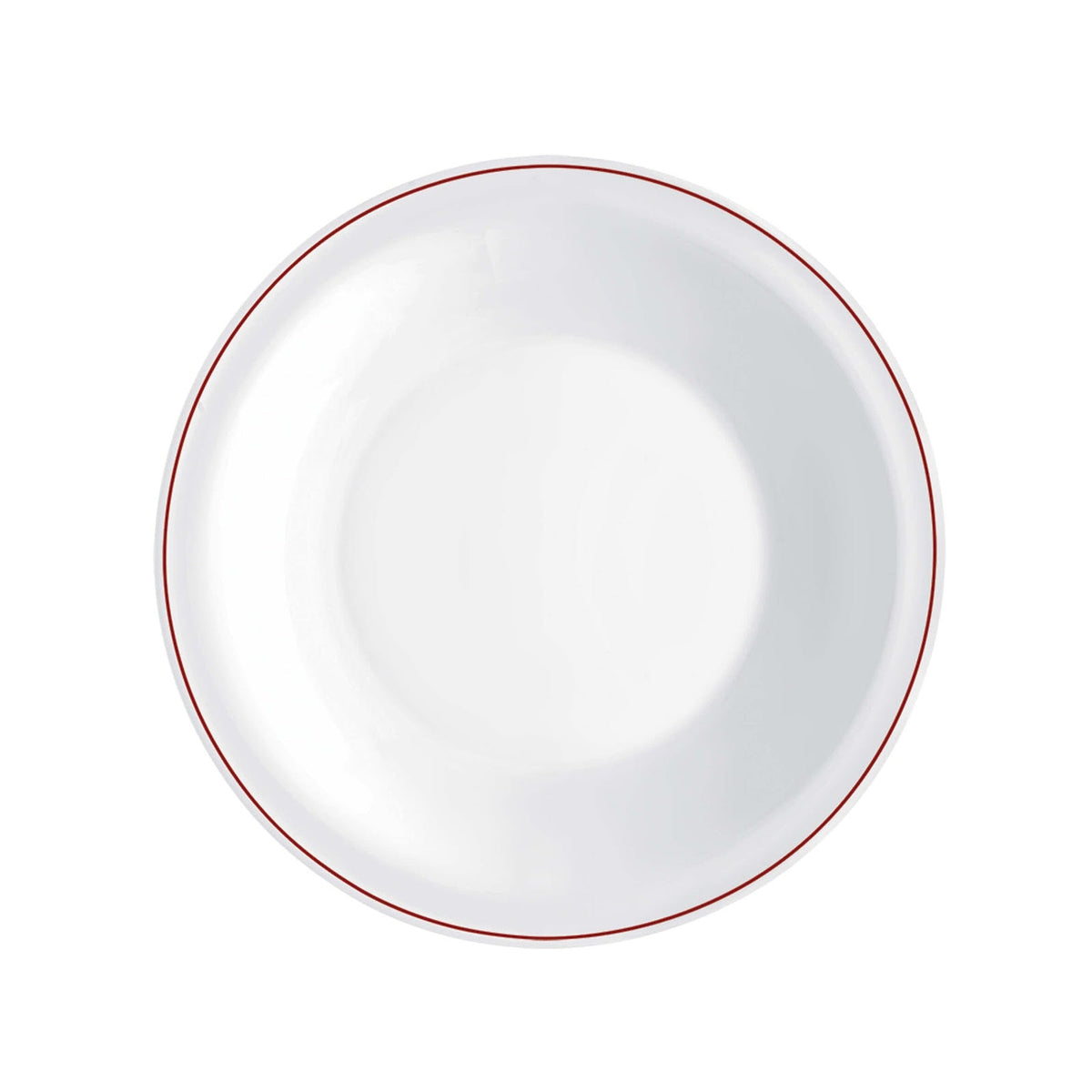 Careware Sicura Infinito Piatto Fondo Vetro Decorato Rosso Ø 22,6 cm 6 Pezzi