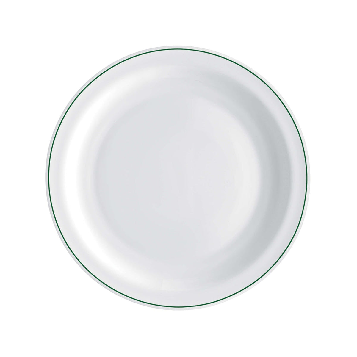 Careware Sicura Infinito Piatto Piano Vetro Decorato Verde Ø 23,5 cm 6 Pezzi