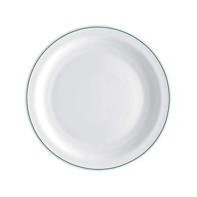 Careware Sicura Infinito Piatto Piano Vetro Decorato Verde Ø 23,5 cm 6 Pezzi