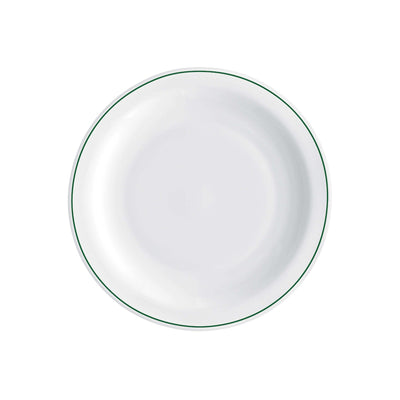 Careware Sicura Infinito Piatto Frutta Vetro Decorato Verde Ø 19,5 cm 6 Pezzi