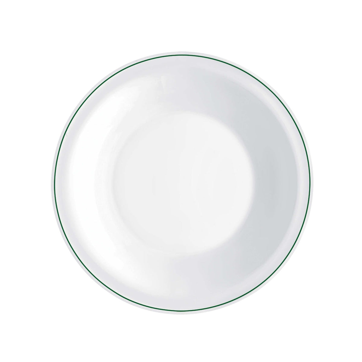 Careware Sicura Infinito Piatto Fondo Vetro Decorato Verde Ø 22,6 cm 6 Pezzi