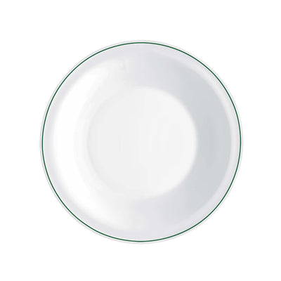 Careware Sicura Infinito Piatto Fondo Vetro Decorato Verde Ø 22,6 cm 6 Pezzi