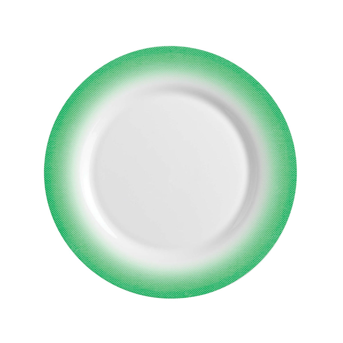 Careware Universal Cromia Piatto Piano Vetro Decorato Verde Ø 23,5 cm 6 Pezzi
