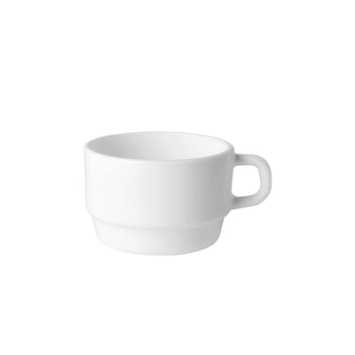 Careware Tazza Caffè Impilabile Vetro Bianco 13,9 cl 12 Pezzi